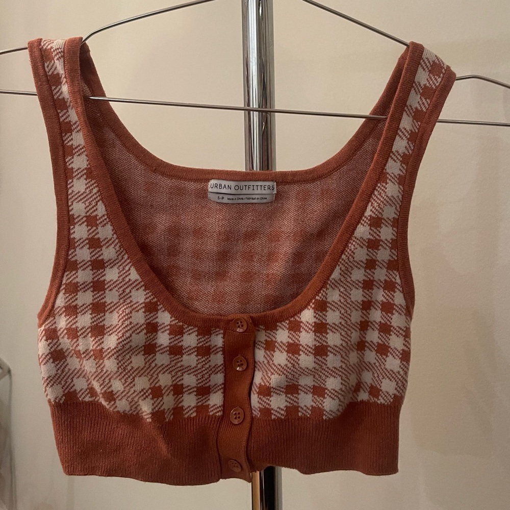 Urban Outfitters White Knit Crop Top